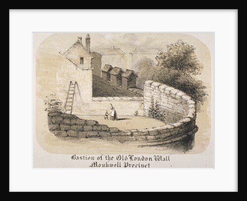 Bastion of London Wall near Monkwell Street, City of London by Anonymous