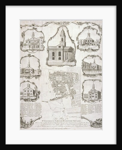 Map of the parish of St George Hanover Square in the City of Westminster, London by Anonymous