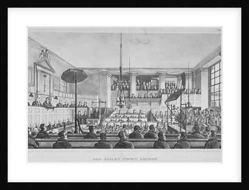 Interior view of the Sessions House, Old Bailey, City of London by Anonymous