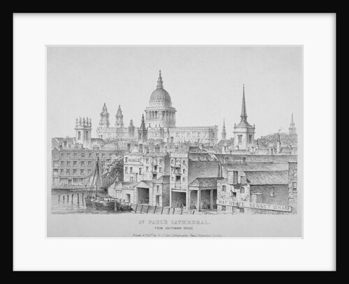 St Paul's Cathedral from Southwark Bridge, City of London by Anonymous