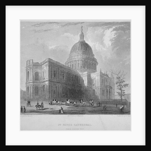 North-east view of St Paul's Cathedral, City of London by Benjamin Winkles