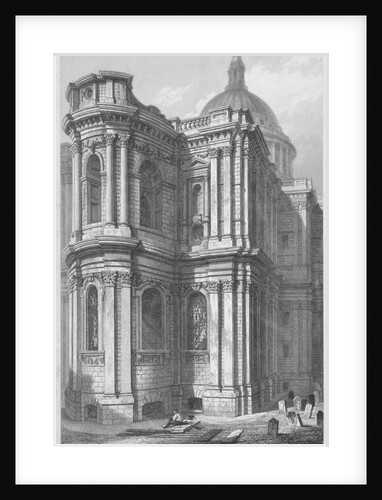 East end of St Paul's Cathedral, City of London by John Le Keux