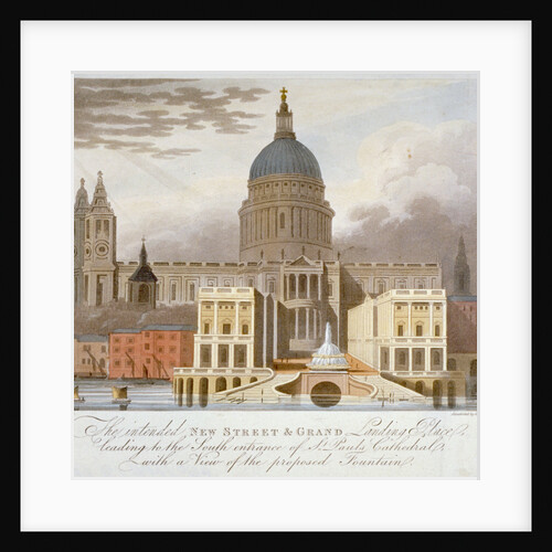 Proposed riverfront access to St Paul's Cathedral, City of London by GS Tregear