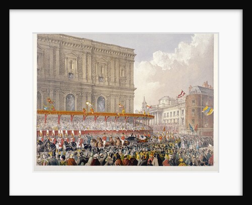 Royal procession passing the east end of St Paul's Cathedral, City of London by Day & Son