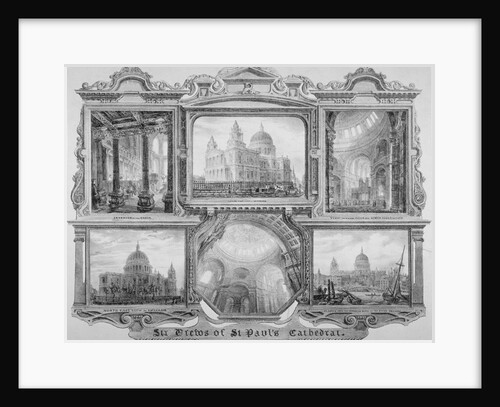 Six views of St Paul's Cathedral, City of London by Anonymous