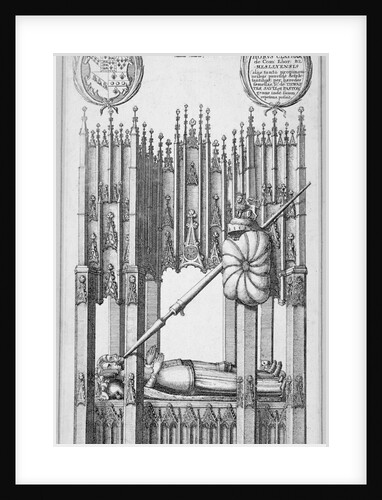 Monument of John of Gaunt and Constance of Castile, old St Paul's Cathedral, City of London by Wenceslaus Hollar