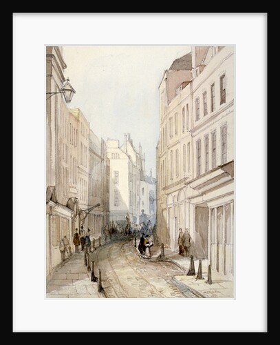 Paternoster Row, City of London by Thomas Colman Dibdin
