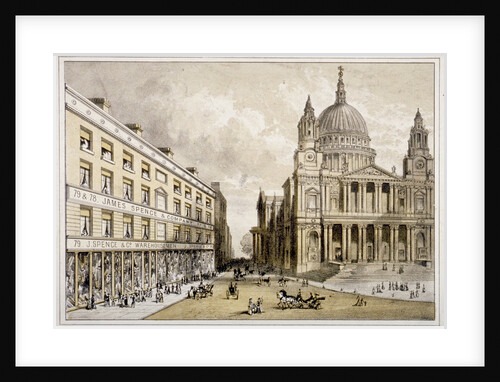 Premises of James Spence and Co, warehousemen, 76-79 St Paul's Churchyard, City of London by Anonymous