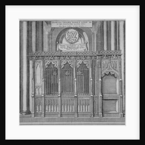 Tomb of Thomas Kemp in old St Paul's Cathedral, City of London by Wenceslaus Hollar