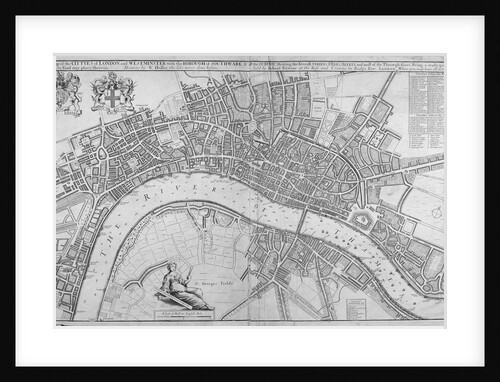 Map of the Cities of London and Westminster, Southwark and the suburbs by Anonymous