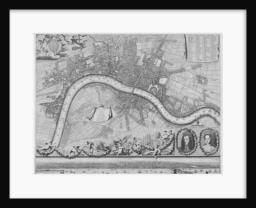 Map of London by Johannes de Ram