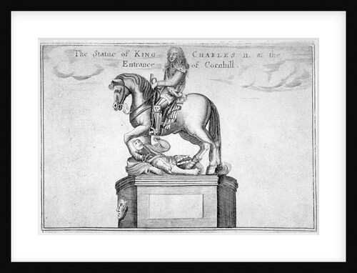 Statue of Charles II at the entrance of Cornhill in the Stocks Market, Poultry, London by Anonymous