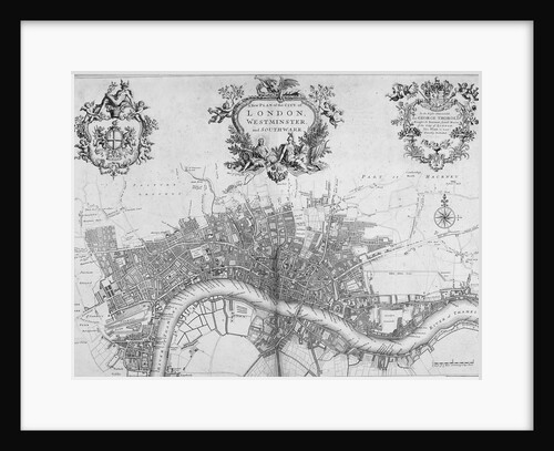 Map of Westminster, the City of London and Southwark by Anonymous