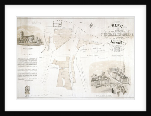 Map of the parish of St Michael le Quorne, London by King