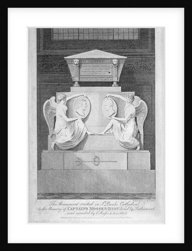 Monument to Captains James Mosse and Edward Riou, St Paul's Cathedral, City of London by Samuel Rawle