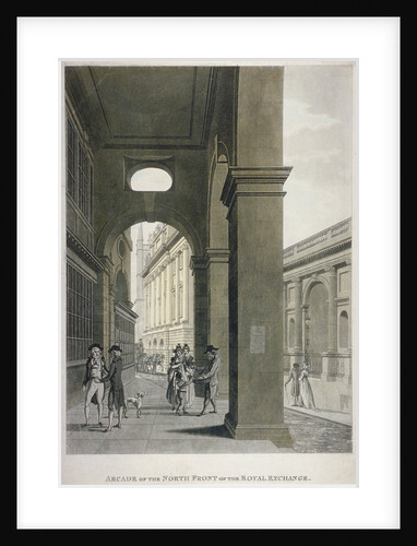 Arcade on the north front of the Royal Exchange, City of London by Anonymous