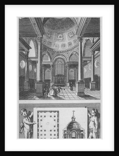 Church of St Stephen Walbrook, City of London by Edward Rooker