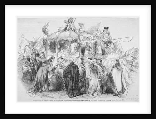 Procession of Queen Victoria to open the Royal Exchange, City of London by Anonymous