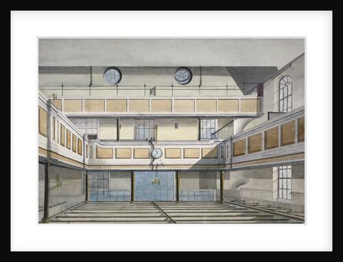Interior of Salters' Hall Chapel for Protestant Dissenters, St Swithin's Lane, City of London by Anonymous
