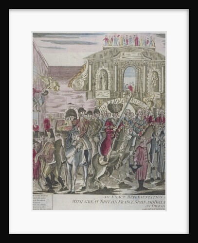 The proclamation of peace at Temple Bar, London, 29 April 1802 by Anonymous