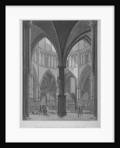 Interior view of Temple Church, City of London by Anonymous