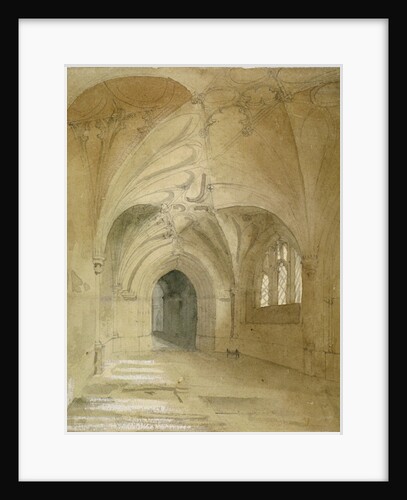 Interior view of the porch of St Sepulchre Church, City of London by Anonymous