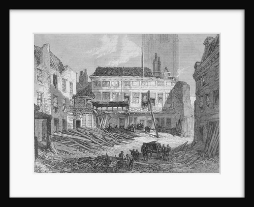 View of the demolition of the Saracen's Head Inn, Snow Hill, City of London by RCH