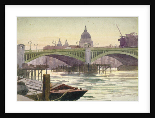 Southwark Bridge, London by Samuel Harry Hancock