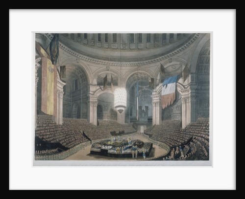 The ceremony of Lord Nelson's burial at St Paul's Cathedral, City of London by FC Lewis