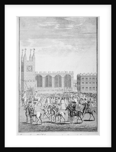 Jonathan Wild going to the place of execution, London by Anonymous