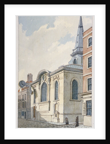 Church of St Swithin London Stone, City of London by Frederick Nash