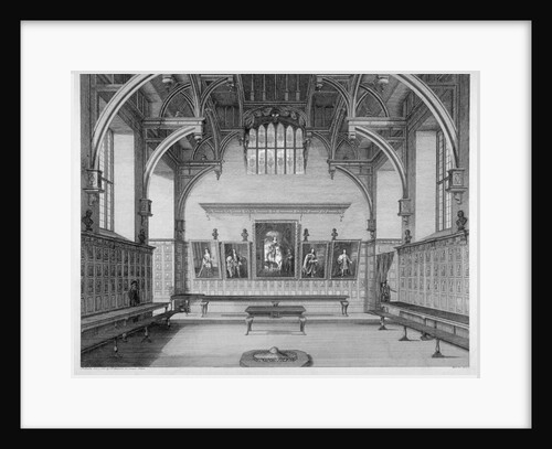 Interior of Middle Temple Hall, City of London by James Peller Malcolm