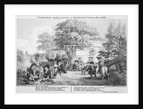 Undertakers regaling themselves at Death's Door, Battersea, London by Samuel Rawle