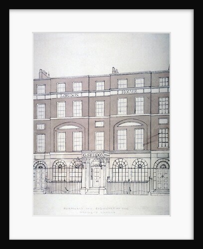 Front view of London House, Aldersgate Street, City of London by Anonymous