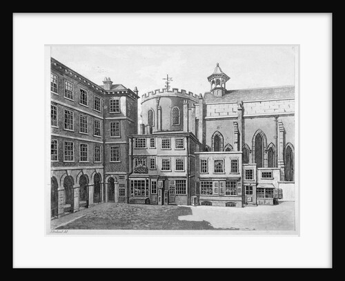 View of Temple Church, City of London by Anonymous