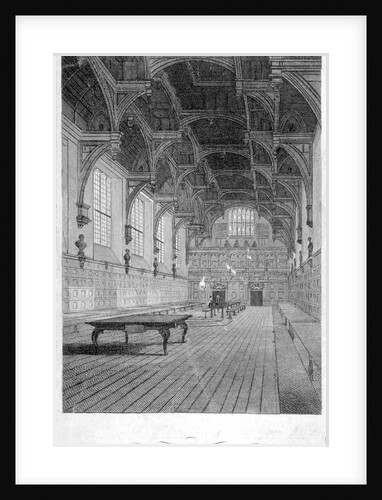 Interior view of Inner Temple Hall, City of London by John Greig