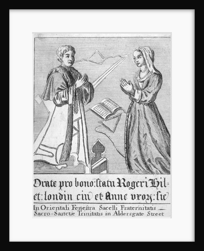 Detail of a panel from a memorial window in Trinity Hall, City of London by Anonymous