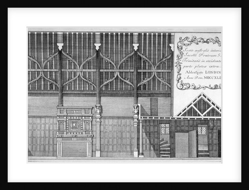 Interior elevation of Trinity Hall, City of London by Anonymous
