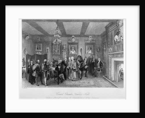 Council chamber of Vintners' Hall, City of London by E Radclyffe
