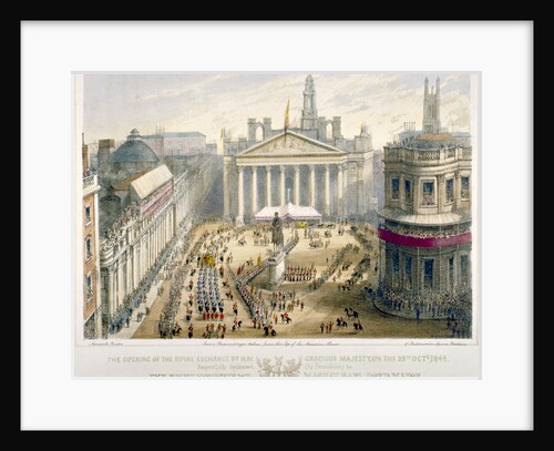 Opening of the Royal Exchange, City of London by Newcombe