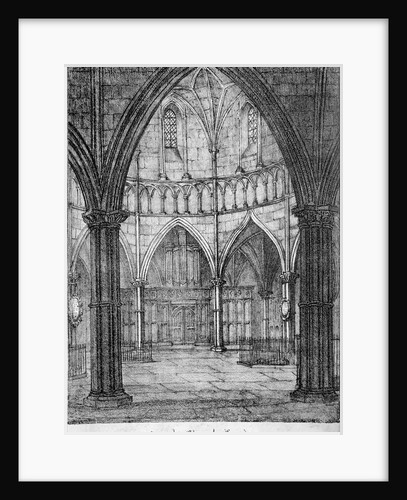 Interior view of Temple Church, looking towards the organ, City of London by Anonymous
