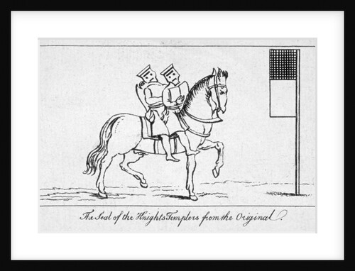 Copy of the seal of the order of the Knights Templar, Temple Church, City of London by Anonymous