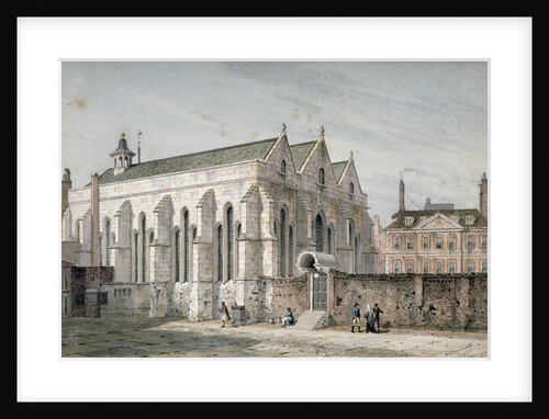 View of Temple Church, City of London by George Shepherd
