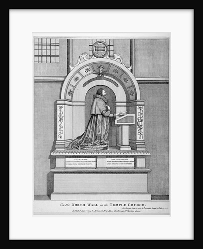 Monument to Richard Martin, Recorder of London, Temple Church, City of London by Anonymous