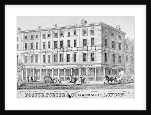 Premises of Foster, Porter & Co, no 47, Wood Street, City of London by I & E Saunders