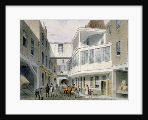 View of the Cross Keys Tavern, Wood Street, City of London by Thomas Hosmer Shepherd