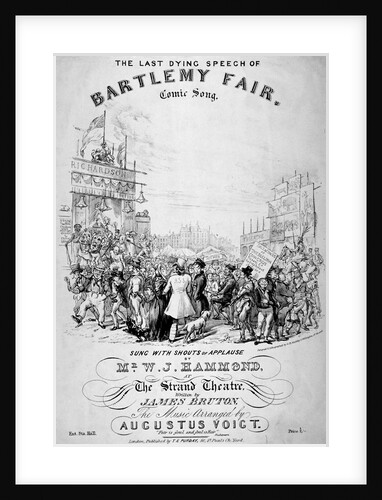 The last dying speech of Bartlemy Fair by GE Madeley