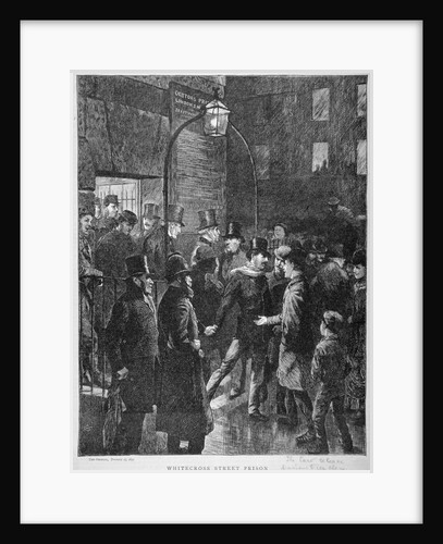 Scene at Whitecross Street Prison showing a release of prisoners, London by Anonymous