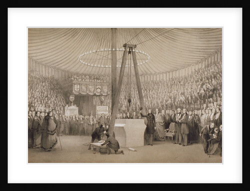 Prince Albert laying the first stone of the new Royal Exchange by Thomas Allom