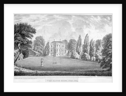 View of Chelsea Manor House, London by Anonymous